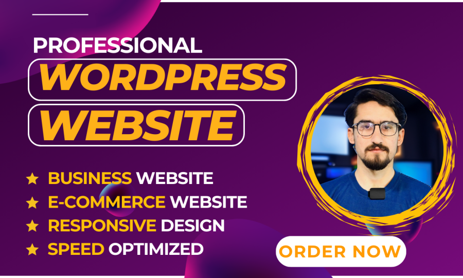 I will do business wordpress website design, redesign and ecommerce website design
