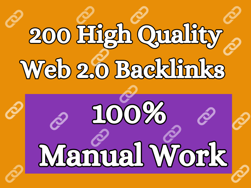 Get 50 Web 2.0 High Quality Manual And White HAT Backlinks