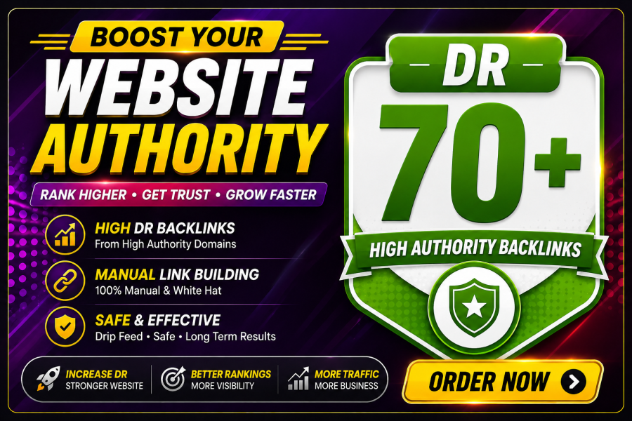 Increase Your Site Authority ahrefs domain rating DR 70+ Guaranteed