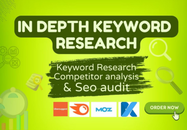  run in depth keyword research & competitors analysis