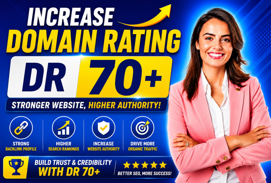 I will increase dr 70 plus ahrefs dr increase of your website