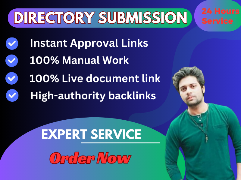 I wiil do Directory submission 100 Manual high quality site 