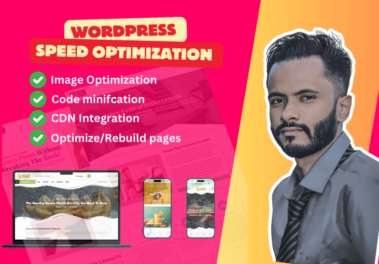 Complete WordPress speed Optimization, customize, and Code Minimization for Fast website.