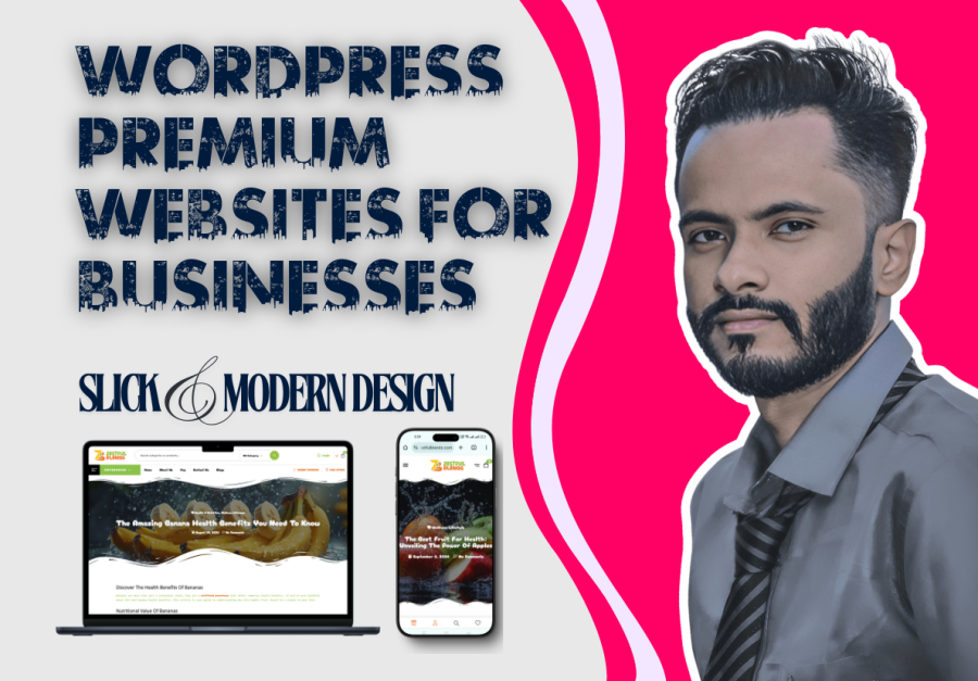 Simple WordPress Business Websites. 5-page, Slick design, Mobile-Friendly website