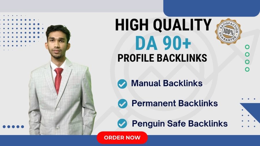 I will build 60 high authority DA 90+ profile backlinks