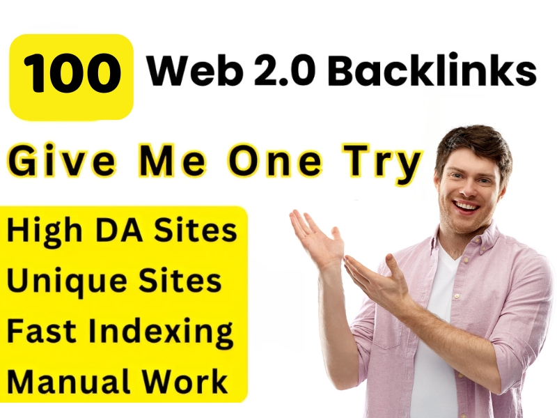 I will make 100 high authority web 2.0 backlinks Unique Domain with low spam score 