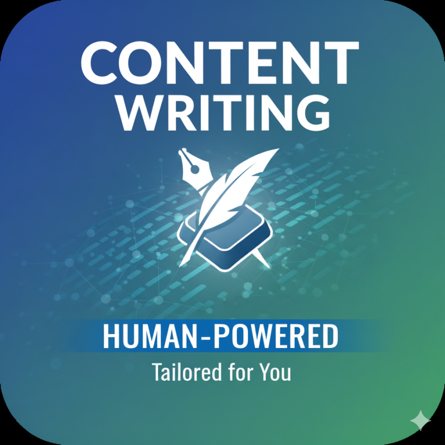 You will get 100% human content writing 