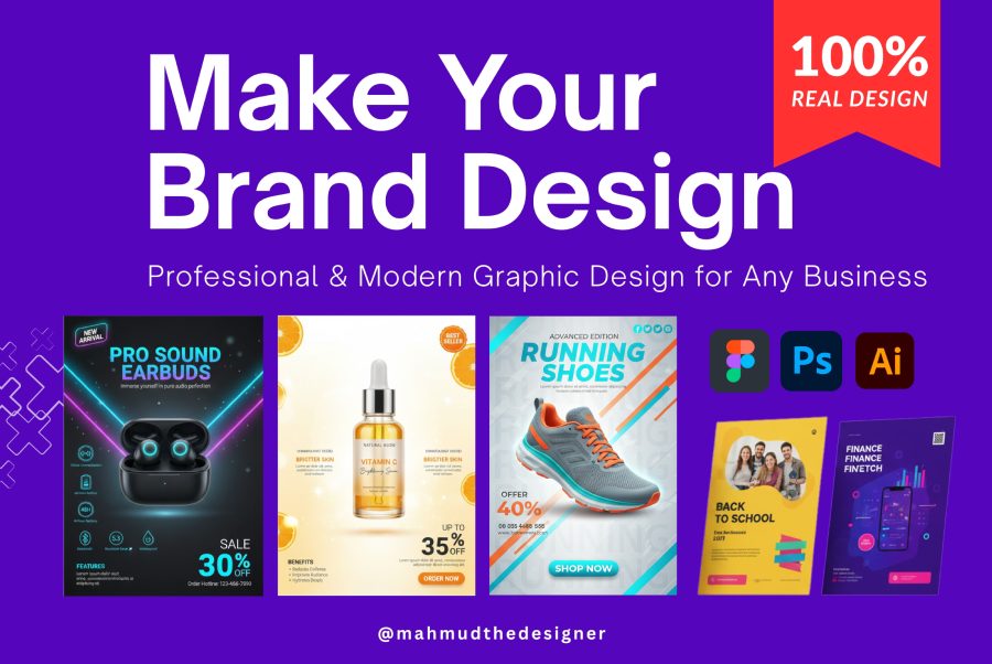 Modern Graphic Design Service &ndash; Brand Identity, Flyers, Posters, Ads & More
