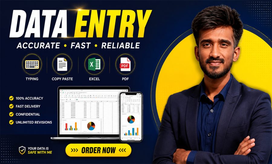 I will do accurate data entry, web research, excel tasks and virtual assistant work