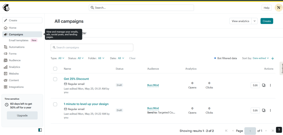 I will create and manage professional email campaigns for your business