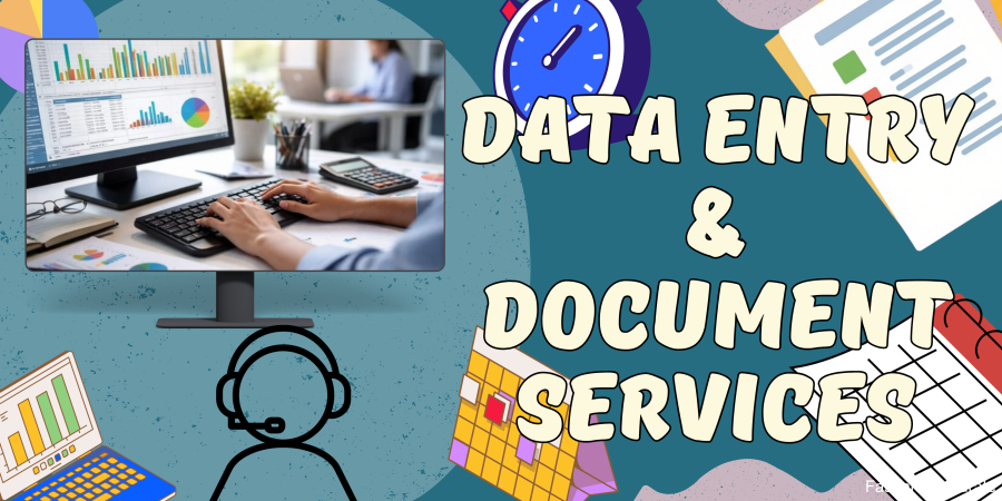 I will do professional data entry, typing, and document formatting