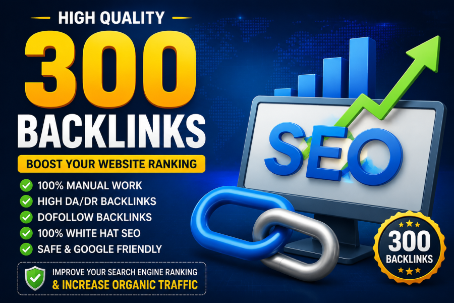 I Will Create 300 High Quality Dofollow SEO Backlinks 