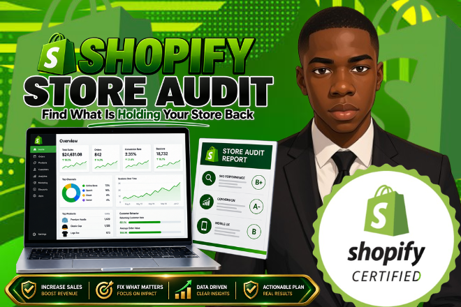 I will audit your Shopify store and uncover issues that may hurt sales