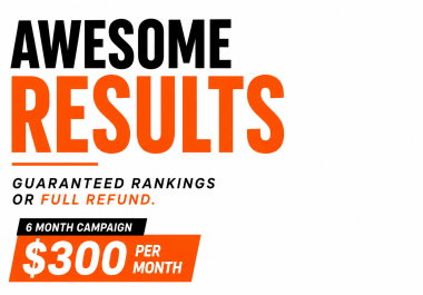 Guaranteed Rankings or Full Refund- 6 Month Campaign
