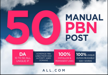 Build 50 high quality PBN backlinks with high PA DA TF CF