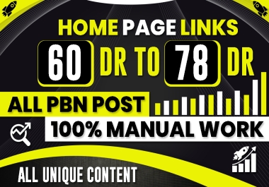 Get Real 10 60DR+ to 78+ Pbn HOME Page Links clean Pbns