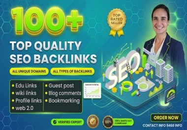 Rank Higher 100+ Manual High Authority Link Building Package
