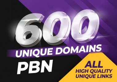 Get 600 REAL PBN all unique domain Actual PBN links