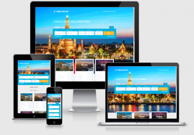 Travel agency website,  hotels,  flight,  affiliates with Free Host