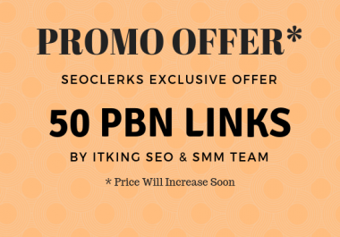 50 PBN Backlinks Rank Booster SEO Package