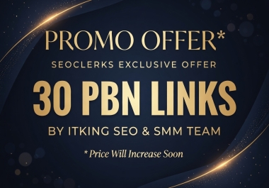 30 PBN Backlinks Rank Booster SEO Package
