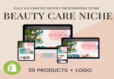 I SELL BEAUTY NICHE Fully Automated Shopify Dropshipping Business Store eyeshadow. site