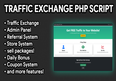 Manual Traffic Exchange PHP Script v1.0