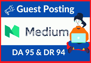 Guest post on Medium DA 94 with backlinks