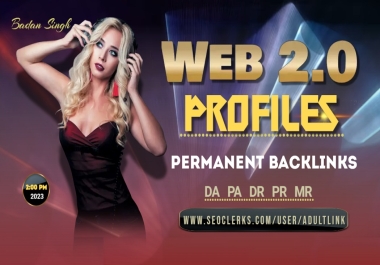 Buy 30 Web 2.0 Profile Links From PR9 To Improve Your Ranking