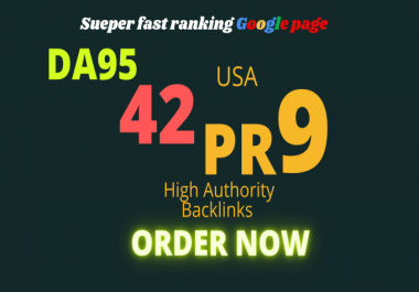 High Domain Authority DA 95 USA English manual SEO backlinks for rank booster