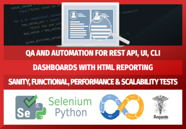 QA & Automation for REST API Web services,  UI and CLI