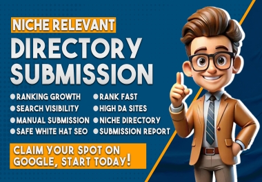 Achieve Top google Ranking with 300 High authority Directory Submission,  Best off-page SEO backlinks