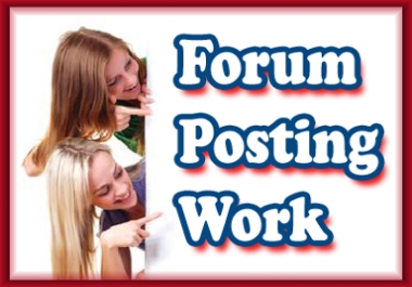 Create 30 high quality forum posts on your forum