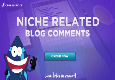 10 Niche Relevant Blog Comments - manual work