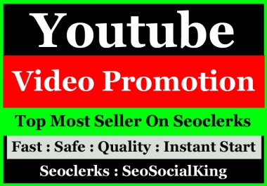 Organic High Quality YouTube Video Promotion Seo marketing