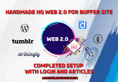 Manually Create HQ 40 Web 2.0 Blogs with Login and Article