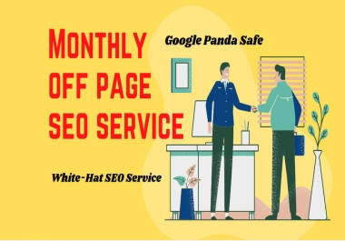 Monthly Off Page SEO Backlinks Package Updated Latest 1st Page Google Algorithms Websites Keywords