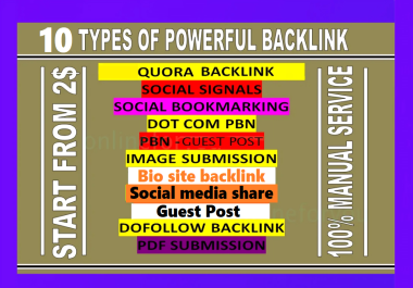 5000+ Sales 20+ PLATFORM GUEST POST SEO BACKLINK BOOKMARK QUORA GOOGLE HIGH DA PA