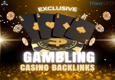 EXCLUSIVE 50,000 GAMBLING CASINO LINKS - SOCIAL SIGNALS,  20 PBN LINKS,  10 SHOUTOUTS AND TRAFFIC