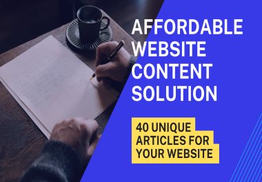 I will provide complete content pack for your website