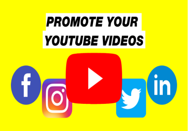 I will give you 2k youtube video promotion