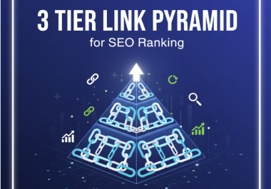 I will build 3 tier link pyramide contextual backlinks for SEO ranking
