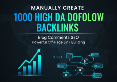 I will provide 1000 Blog comments backlinks from high quality blogs