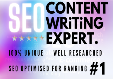 SEO Optimized Content writing for Your Keywords