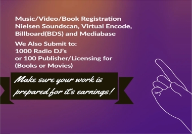 Register to soundscan encode bds and mediabase