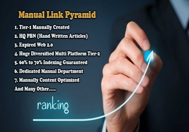 Provide Manual Link Pyramid Version 3.0 to Rank on Google With High Quality Submission