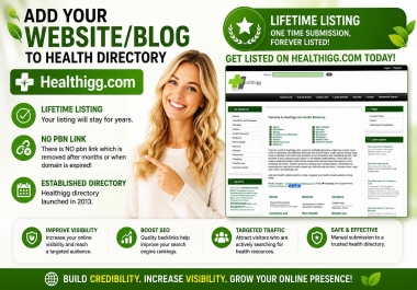 Add your website to health directory