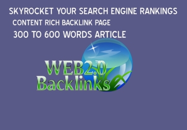 200 DA90 to 50 Web 2.0 Content-Driven Backlinks Created Manually for Strong SEO Ranking