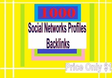 Manage 1000 + Social Networks Profile Backlinks for Your Website