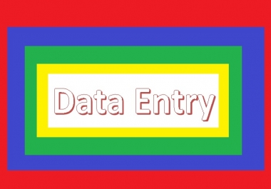 Do Data Entry,  Typing,  Copy and Past works